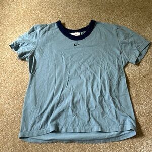 Vintage Nike baby tee light blue size L